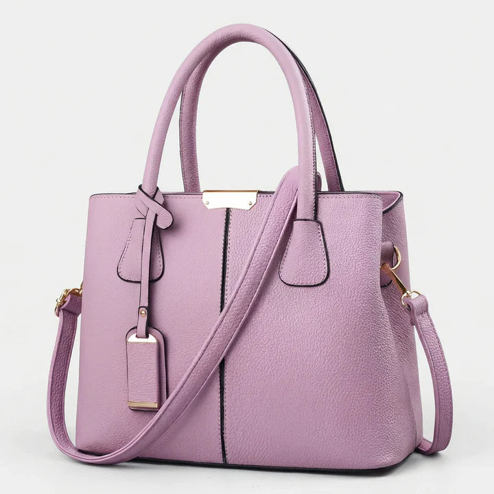 Structured Top-Handle Shoulder Bag
