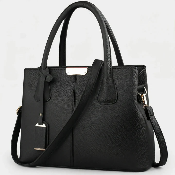 Structured Top-Handle Shoulder Bag